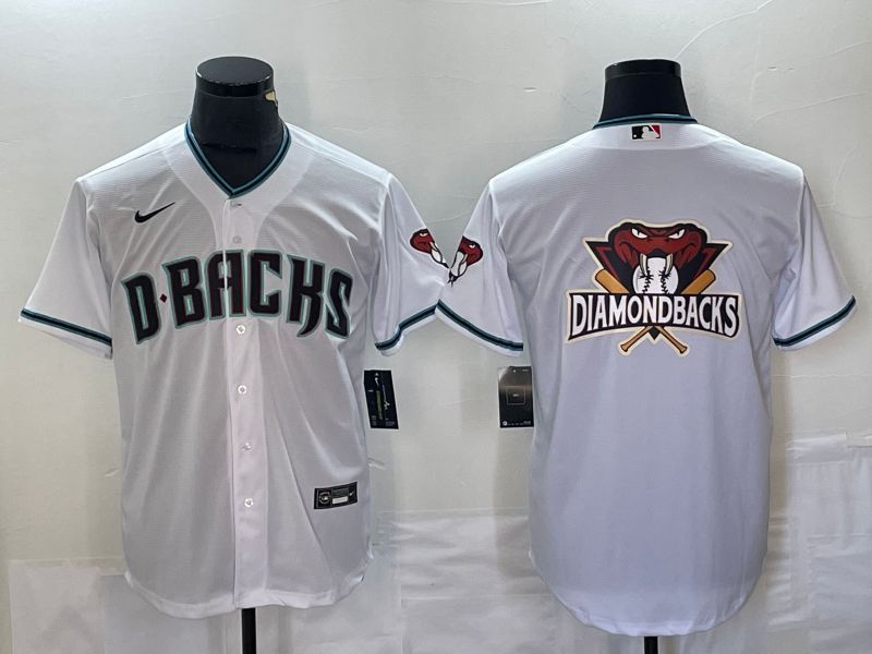 Men Arizona Diamondback Blank White Game Nike 2023 MLB Jersey style 1->arizona diamondback->MLB Jersey